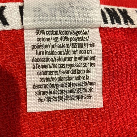 PINK Red SweatShirt - MEDIUM - Picture 4 of 4